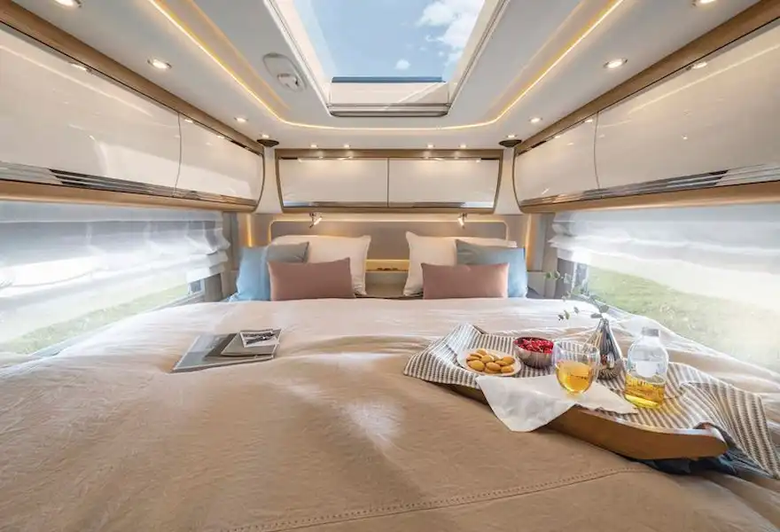 The Morelo Empire Liner 98 A-class motorhome beds (photo courtesy of Morelo) (Click to view full screen)