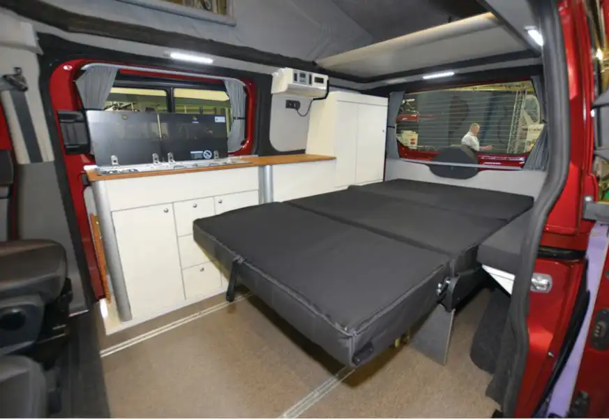 The CMC HemBil Drift Ford campervan interior (Click to view full screen)