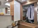 Wardrobe storage in the Pilote Pacific P696D motorhome