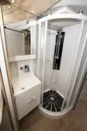 The shower in Le Voyageur Signature I8.5HF motorhome