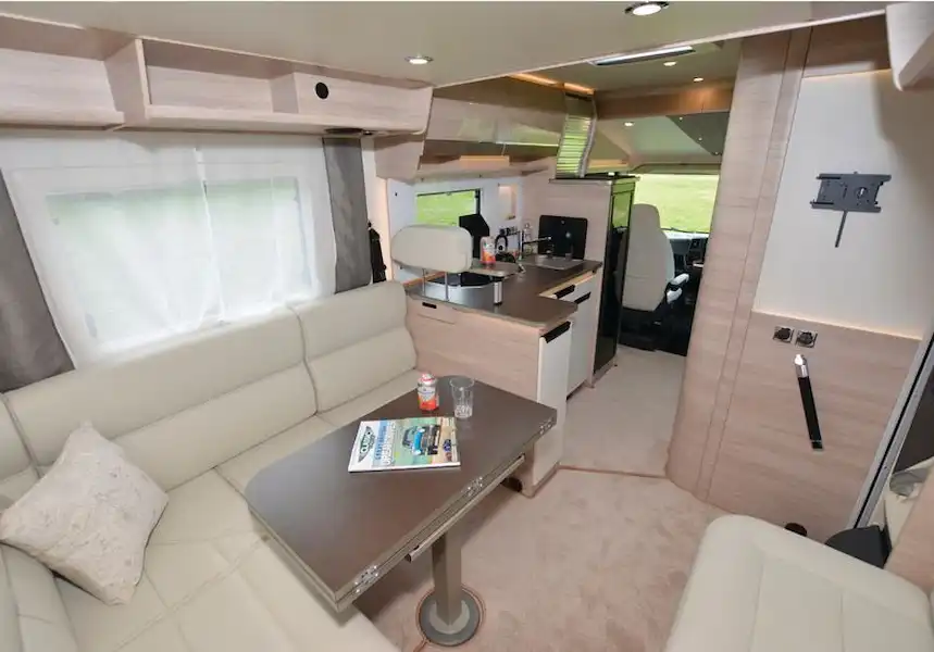 Rapido 854F A-class motorhome view forwards (Click to view full screen)