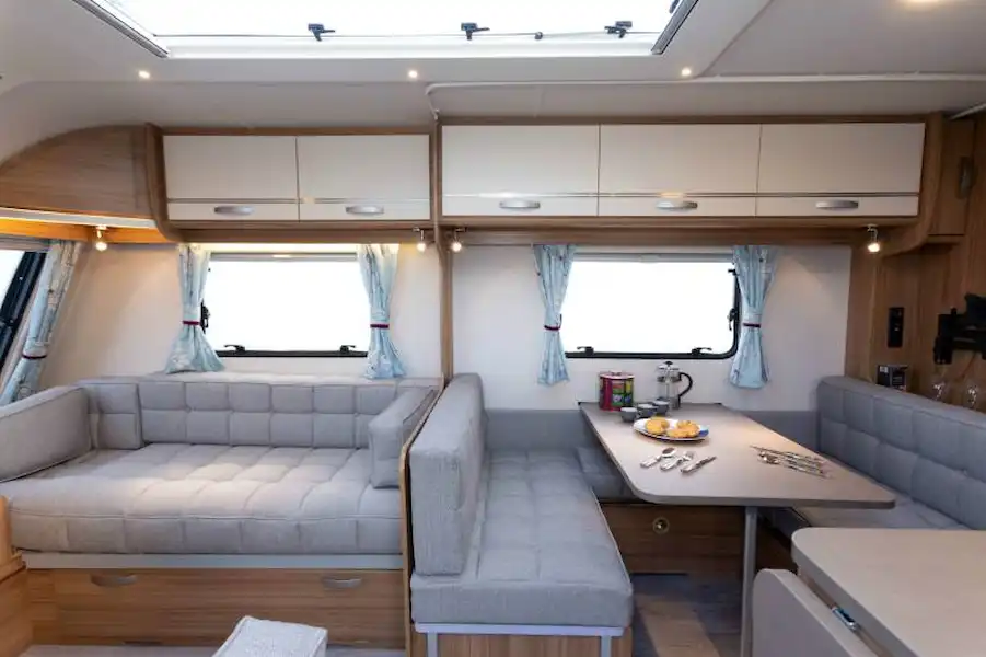 Not many caravans have a separate dining area for four (Click to view full screen)