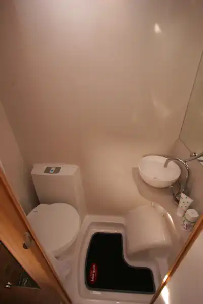 No window, but great washroom (Click to view full screen)