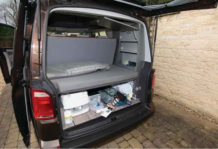 The CMC HemBil Urban campervan boot space (Click to view full screen)