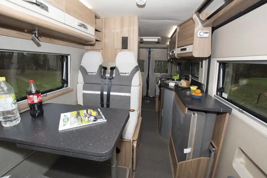 The interior of the Swift Select 184 motorhome (Click to view full screen)