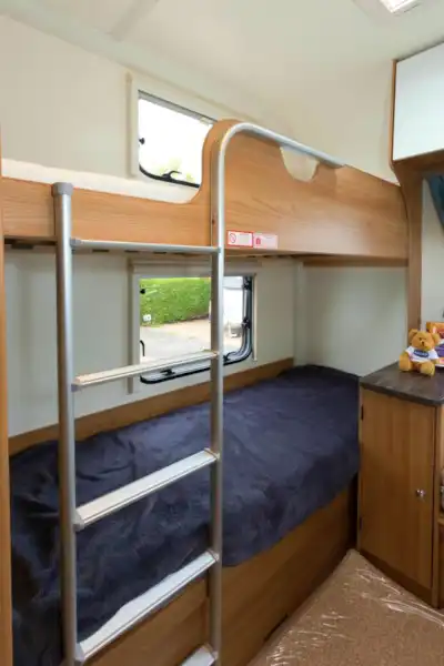 The fixed bunks are a good size (Click to view full screen)
