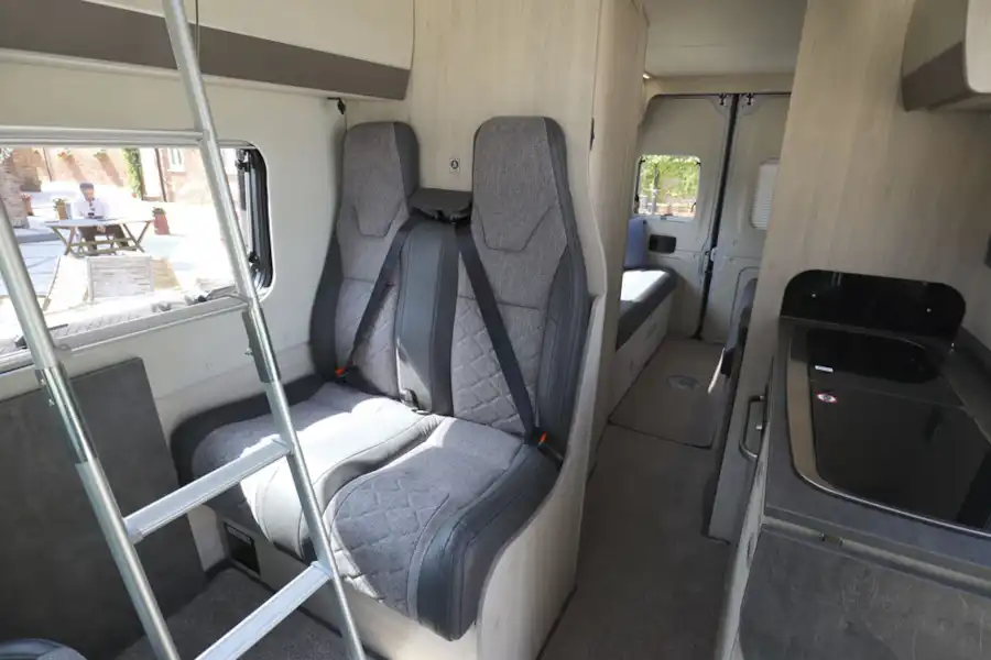 Travel seats in the Auto-Trail Adventure 65 campervan (Click to view full screen)