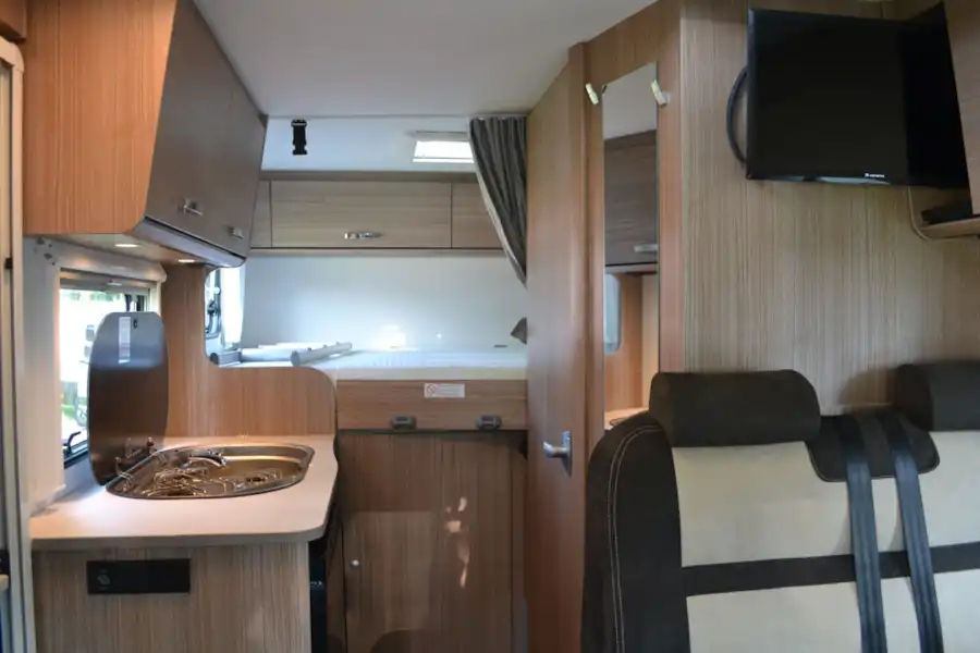 A view of the interior of the Carado V132 motorhome (Click to view full screen)