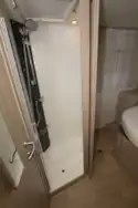 The shower in the 8086dF motorhome