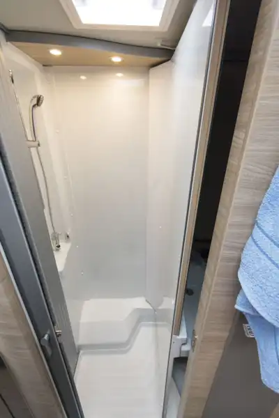 The shower in the Knaus Van TI Plus 650 MEG 4x4 motorhome (Click to view full screen)