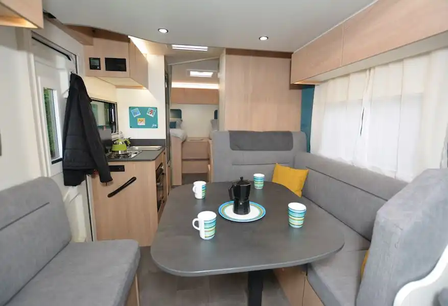 The Joa Camp 75T low-profile motorhome view to the rear (Click to view full screen)