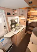 The Knaus Van Wave 640 MEG Vansation low-profile motorhome kitchen