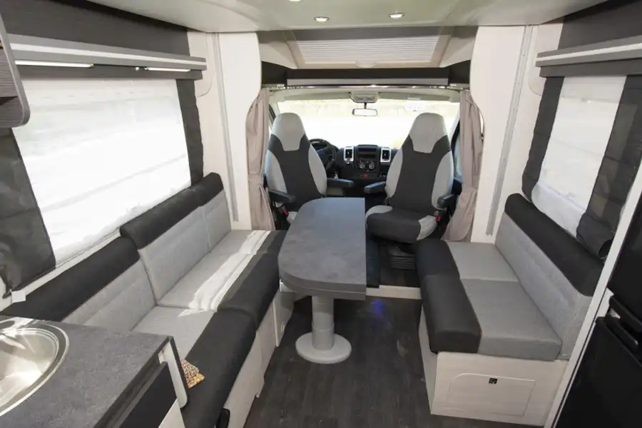 View from the rear to the front of the Chausson 650 motorhome (Click to view full screen)