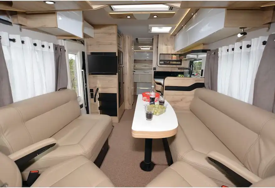 The Le Voyageur Héritage LVXH 8.7 CF A-class interior (Click to view full screen)