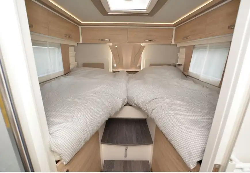 The Frankia Platin Edition One A-class motorhome beds (Click to view full screen)