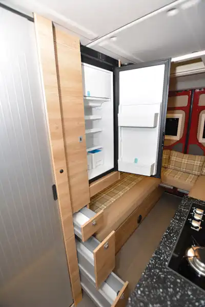 The fridge, opposite the galley kitchen (Click to view full screen)