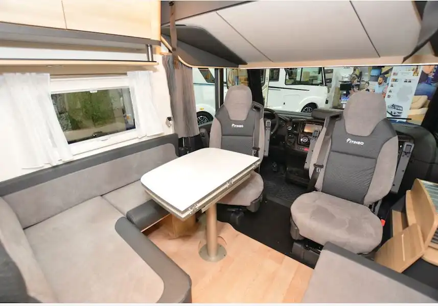 The Itineo Nomad CS660 motorhome cab area (Click to view full screen)