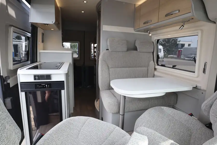 Inside the Hymer Free campervan (Click to view full screen)