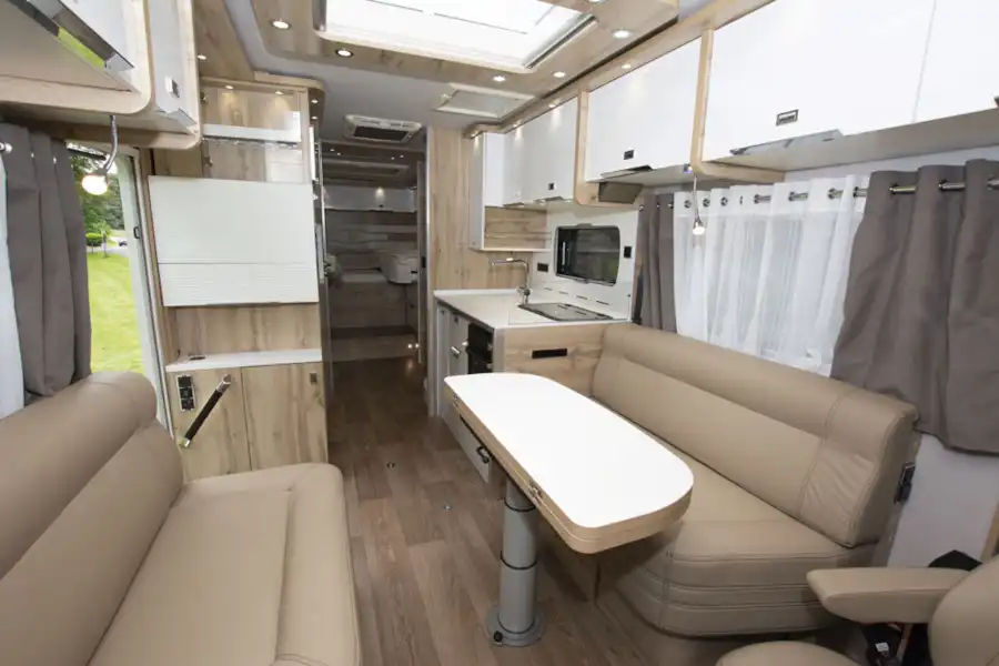 The interior of Le Voyageur Signature I8.5HF motorhome (Click to view full screen)