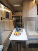 The lounge in the Axon Spirit campervan