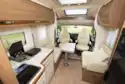 The kitchen and lounge in the Rapido 656F motorhome
