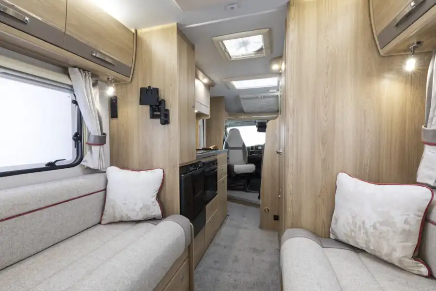 Looking through the Elddis Marquis Majestic 135 motorhome, from rear to front (Click to view full screen)