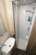 The shower in the Elddis Marquis Majestic 185 motorhome
