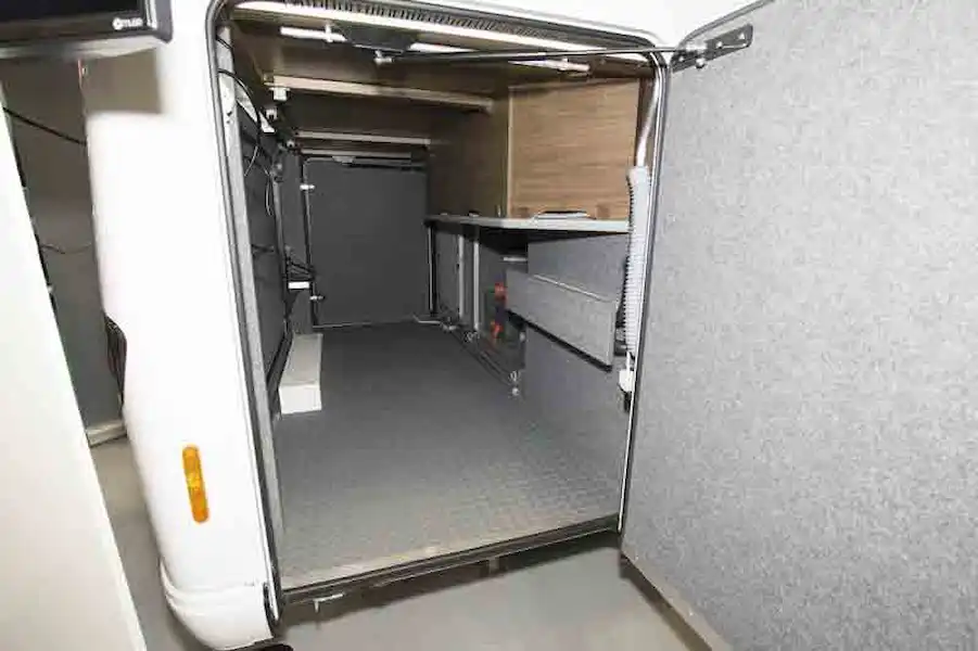 This motorhome has a full-sized rear garage - © Warners Group Publications (Click to view full screen)