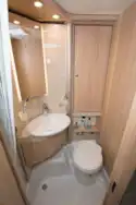 The washroom is large...