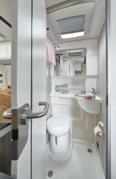 The washroom in the the Westfalia Amundsen 600D campervan (Click to view full screen)
