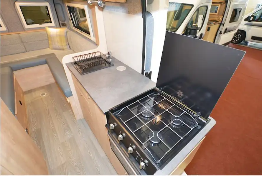 The Consort Oslo S2 campervan kitchen (Click to view full screen)