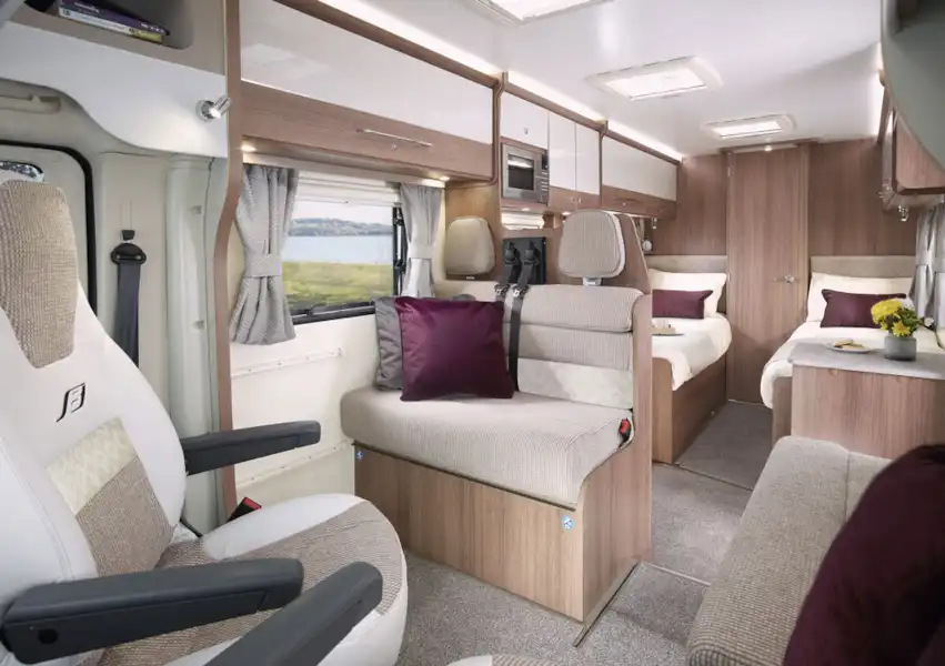 The interior of the Bailey Alliance SE 76-4T motorhome (Click to view full screen)