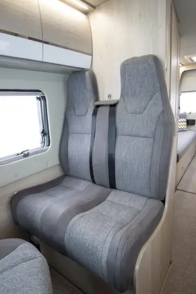 Travel seats in the Benimar Benivan 122 campervan (Click to view full screen)