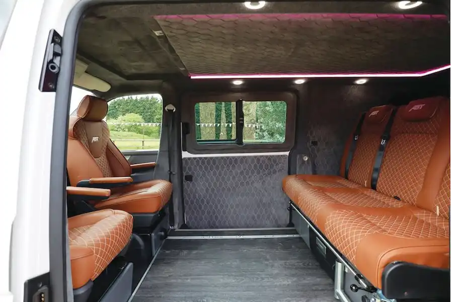 The Knights Custom Conversions Grand Tourer campervan interior (Click to view full screen)