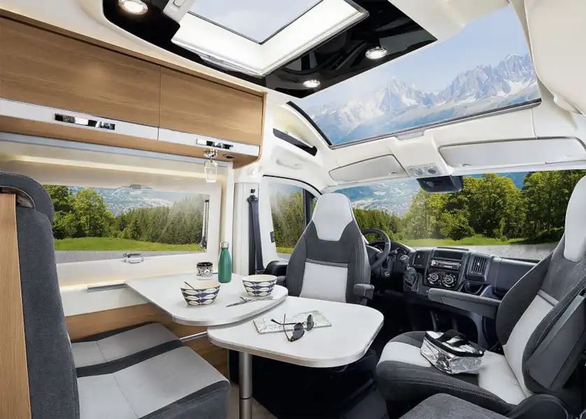 The interior in the Rapido V62 motorhome (Click to view full screen)
