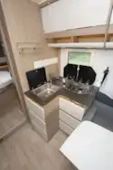The kitchen in the RC740 motorhome