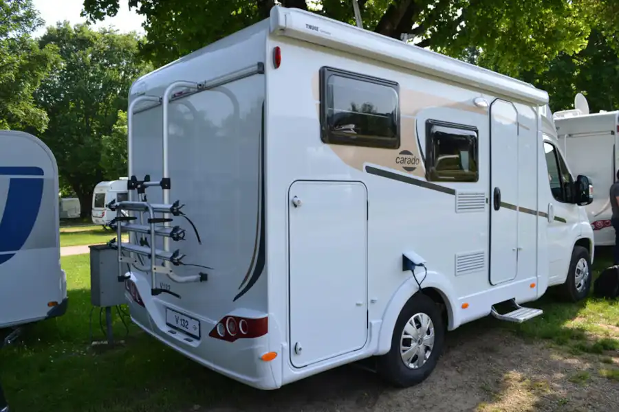 The rear of the Carado V132 motorhome (Click to view full screen)