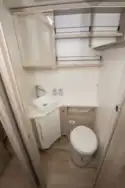 The washroom in the 8086dF motorhome