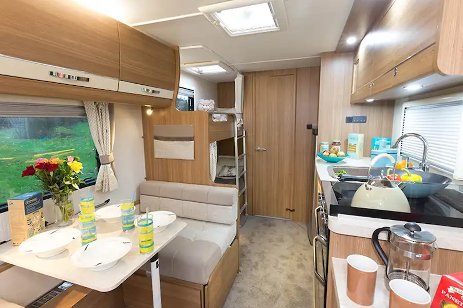 Open plan and spacious - a brilliant family caravan (Click to view full screen)