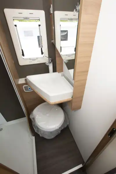 The washroom in the Adria Coral XL Plus 600 DP motorhome (Click to view full screen)