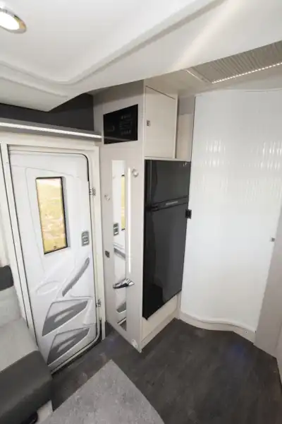 The habitation door in the Chausson 650 motorhome (Click to view full screen)