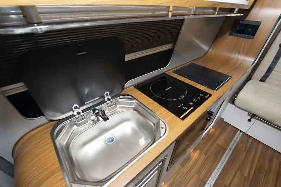 This conversion has an induction hob in the galley © Warners Group Publications, 2019 (Click to view full screen)