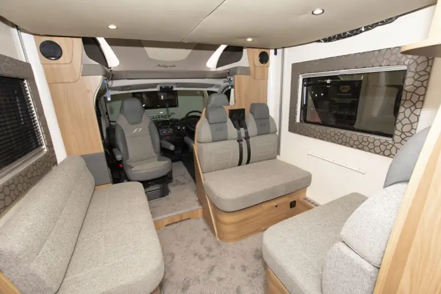 The interior of the Bailey Autograph 81-6 motorhome (Click to view full screen)