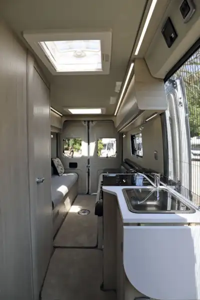 From front to rear in the Auto-Trail Tribute 660 campervan (Click to view full screen)