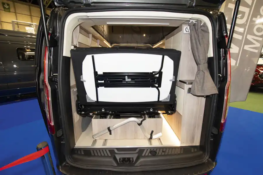 The rear of the WildAx Proteus campervan (Click to view full screen)