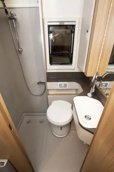 The washroom in the Bailey Autograph 81-6 motorhome (Click to view full screen)