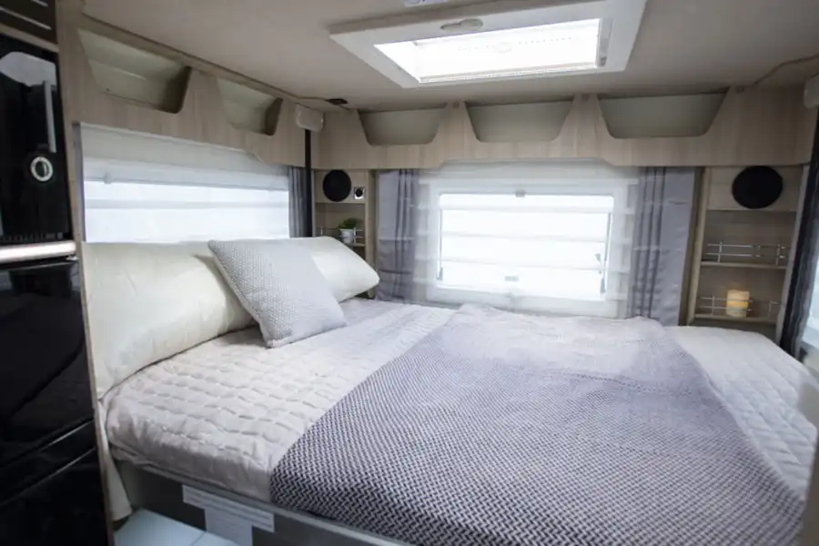The drop down bed in the Mobilvetta K-Yacht 80 the  (Click to view full screen)