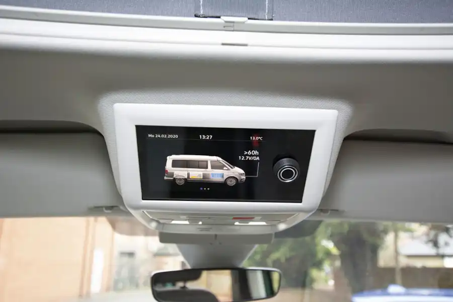 Multimedia functions in the VW California Coast campervan (Click to view full screen)