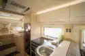 The galley is well equipped and has an oven in British models