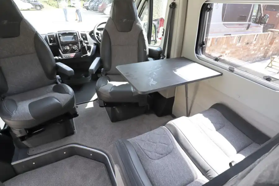 The lounge in the Auto-Trail Adventure 65 campervan (Click to view full screen)
